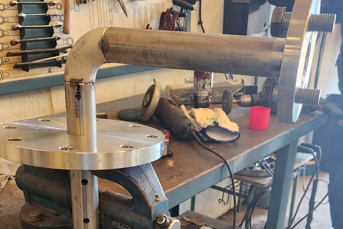 fabricacion montaje tubo entrada agua caldera 4