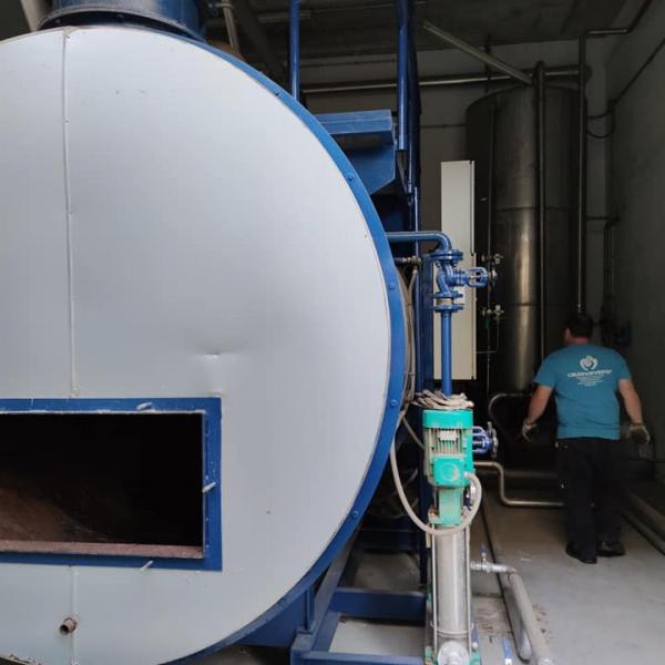 Inspección nivel B de caldera de vapor