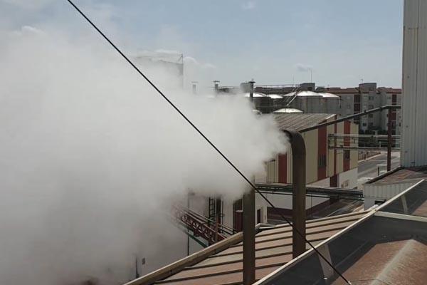 Salida vapor a 200º