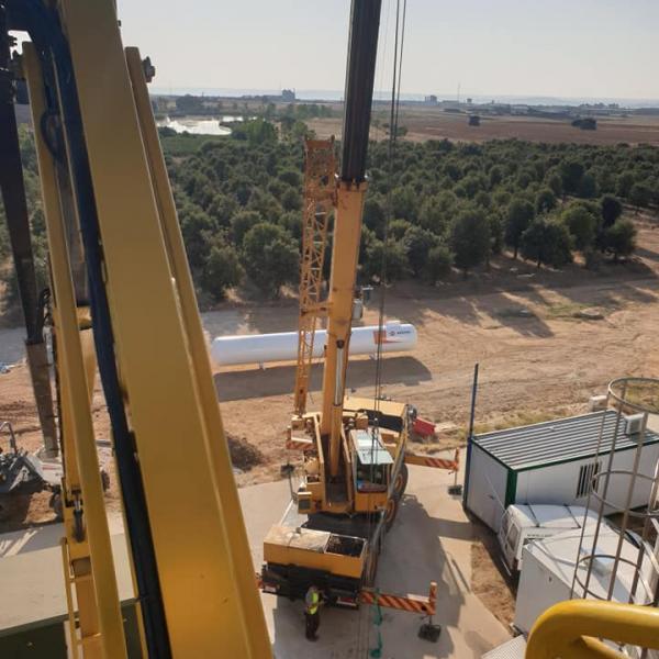 Trabajos en planta de embotellado de agua mineral