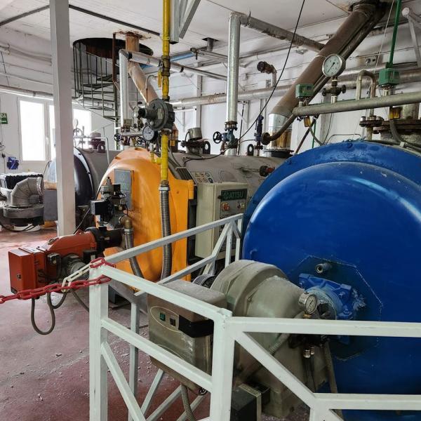 Tres calderas de vapor con tres combustibles distintos